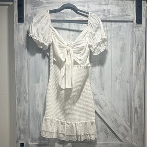 Elegant White Mini Dress